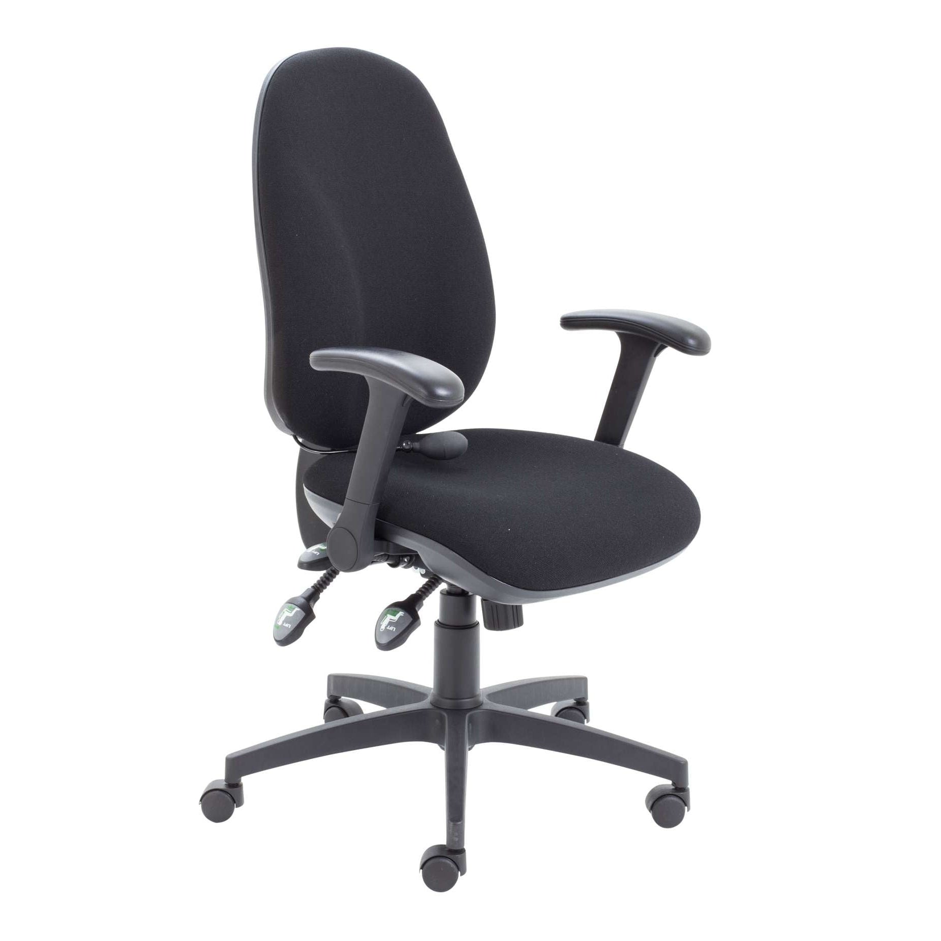 Maxi Ergo Chair With Lumbar Pump and Folding Arms