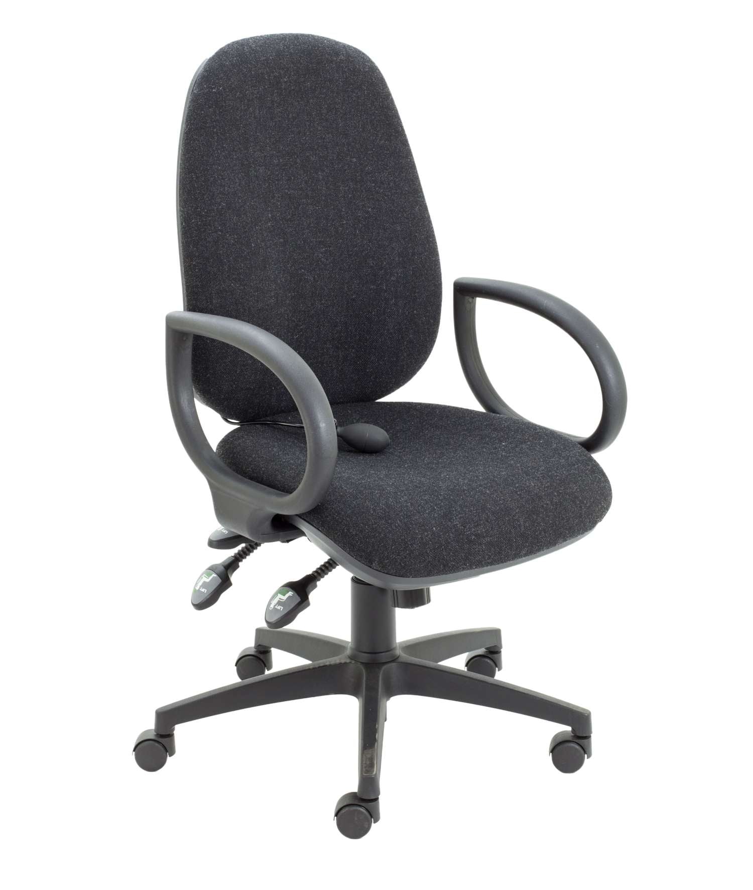 Maxi Ergo Chair With Lumbar Pump and Fixed Arms