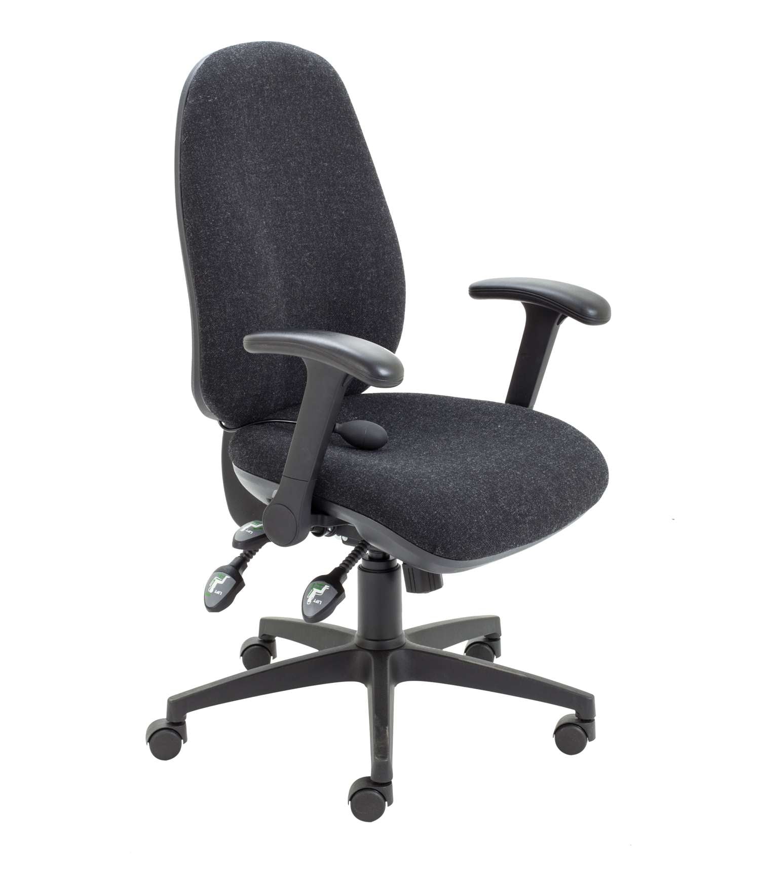 Maxi Ergo Chair With Lumbar Pump and Folding Arms