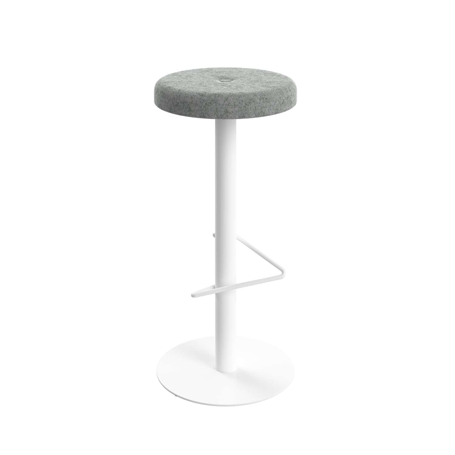 Contract High Stool with Wire Footrest