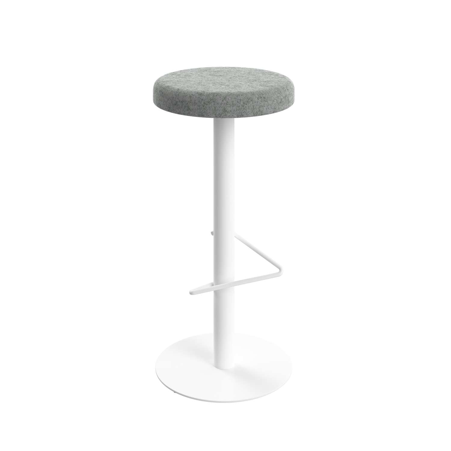 Contract High Stool with Wire Footrest