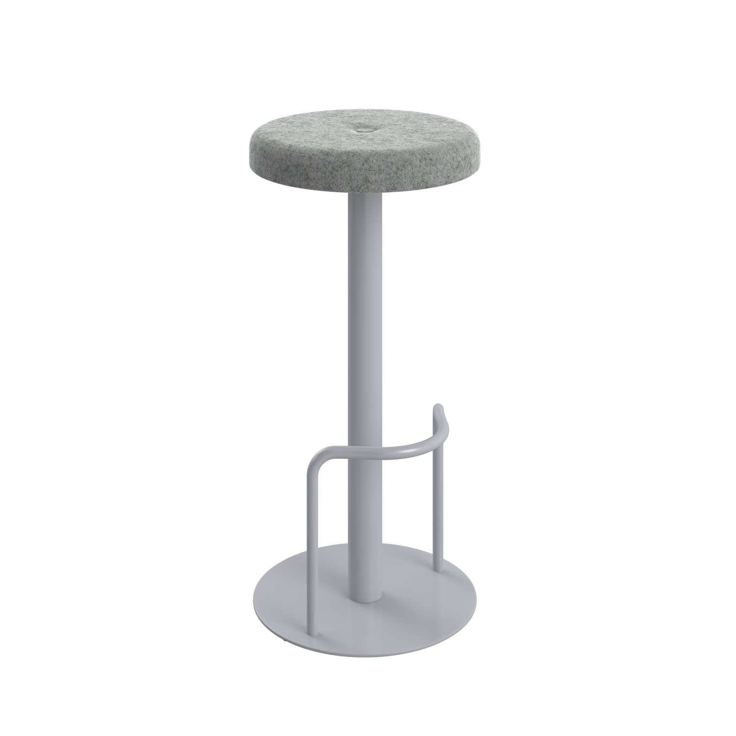 Contract High Stool with Tube Footrest