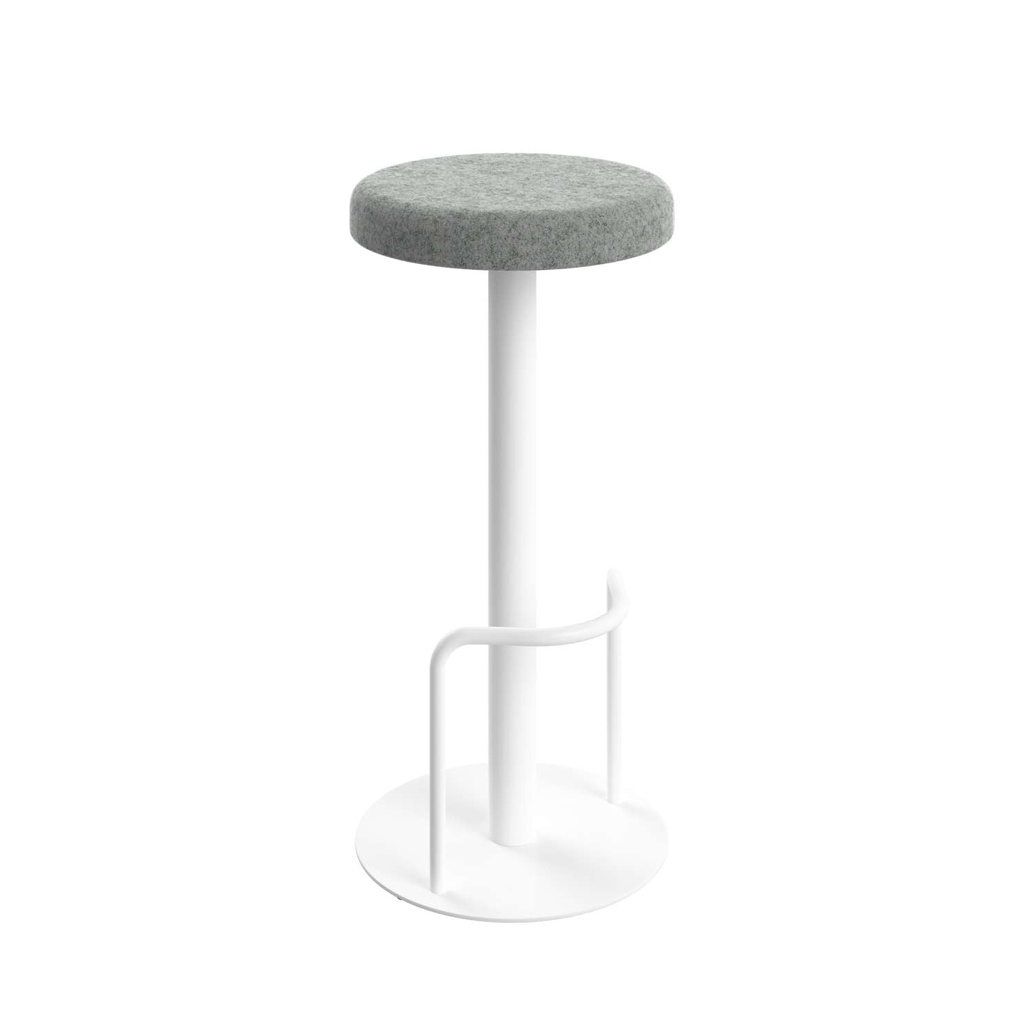 Contract High Stool with Tube Footrest