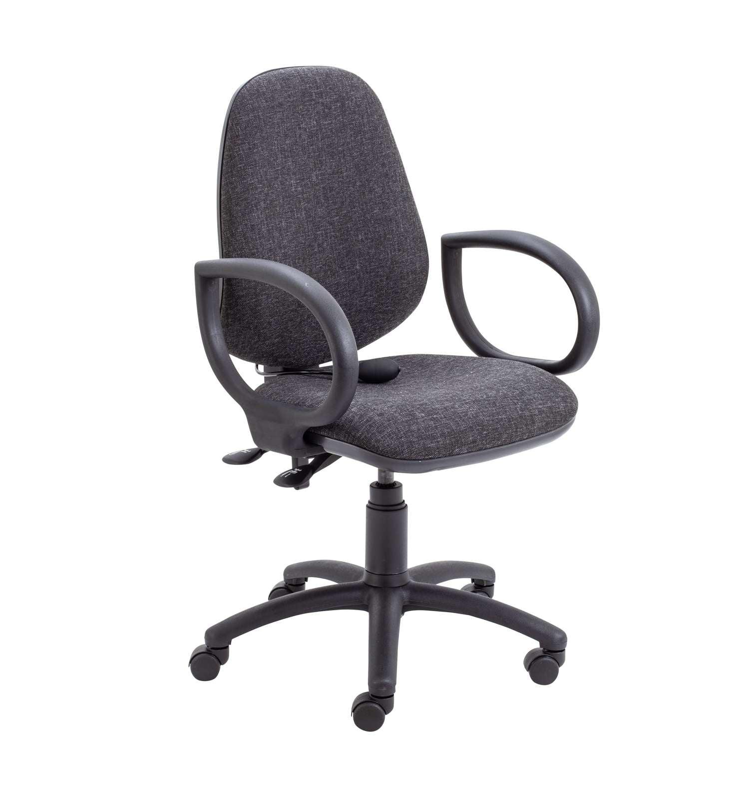 Calypso Ergo 2 Lever Office Chair With Lumbar Pump and Fixed Arms