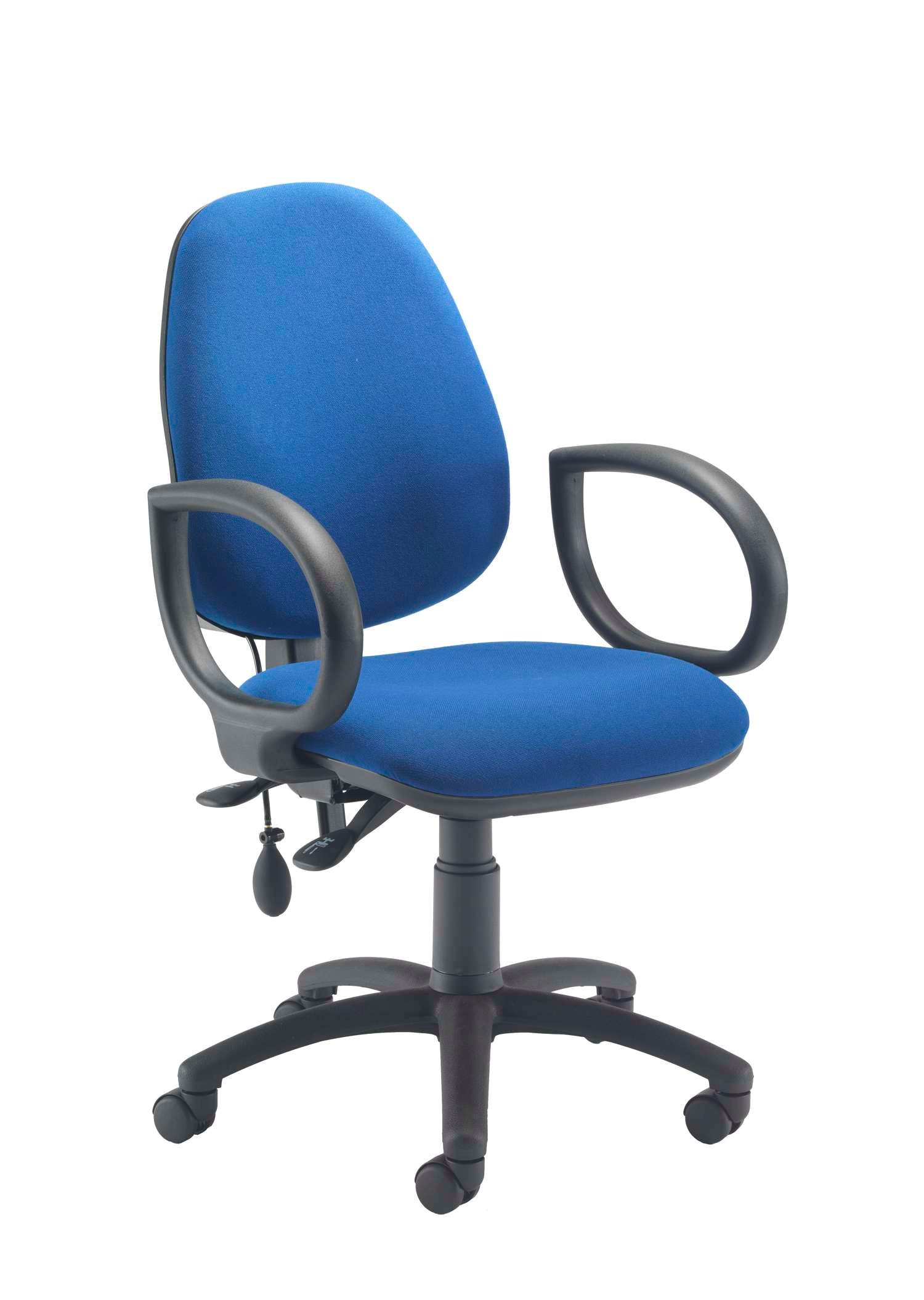 Calypso Ergo 2 Lever Office Chair With Lumbar Pump and Fixed Arms