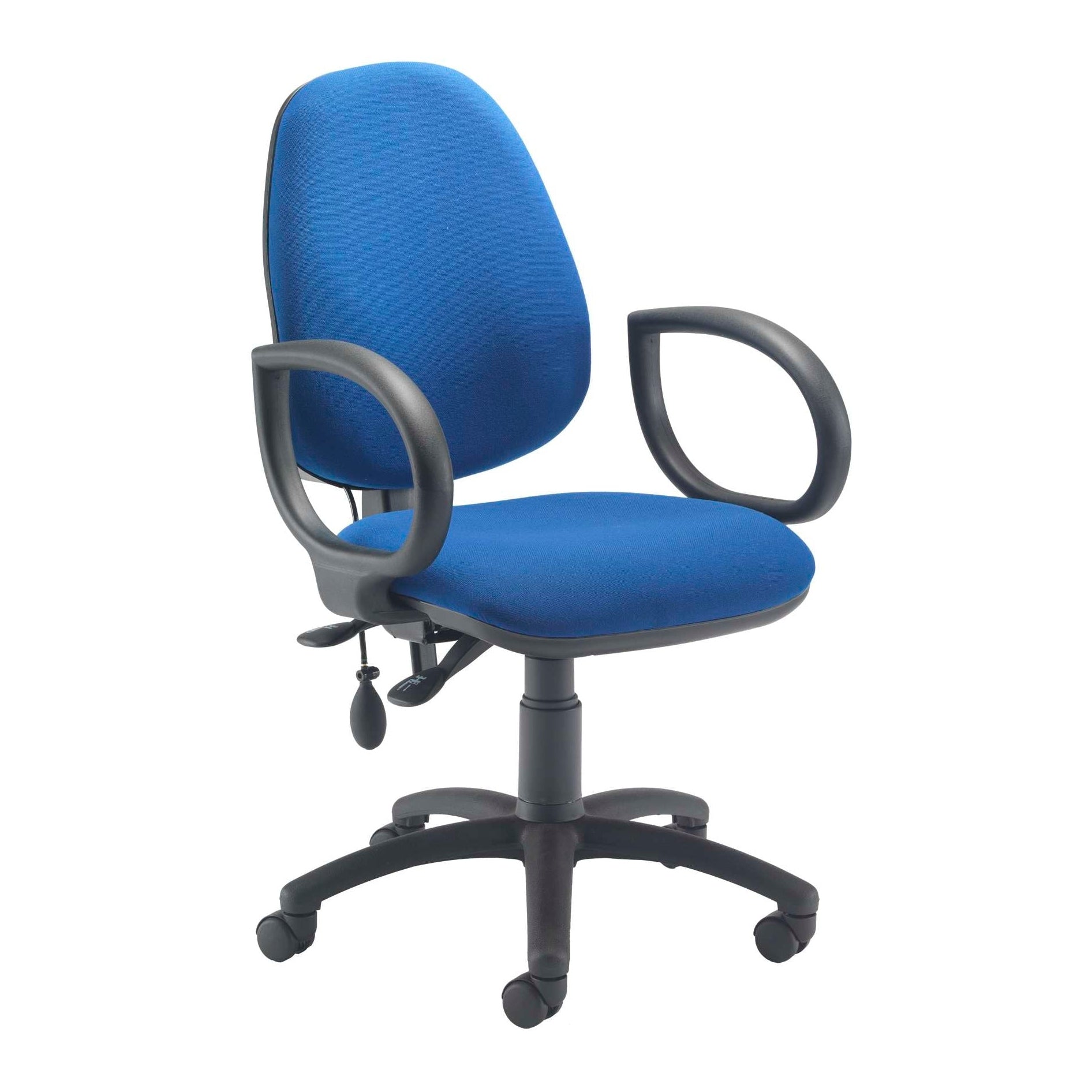 Calypso Ergo 2 Lever Office Chair With Lumbar Pump and Fixed Arms