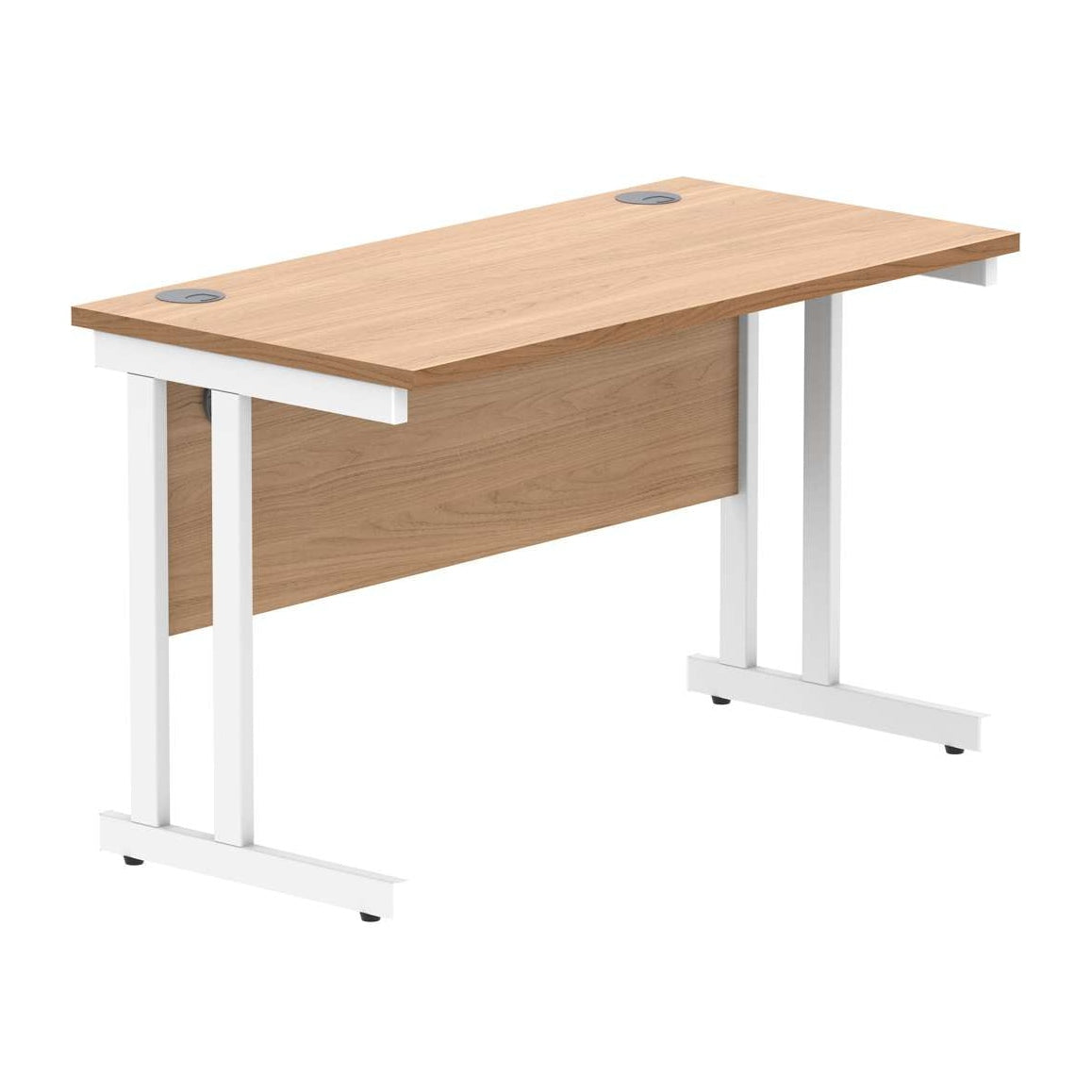 Office Rectangular Desk With Steel Double Upright Cantilever Frame (FSC)