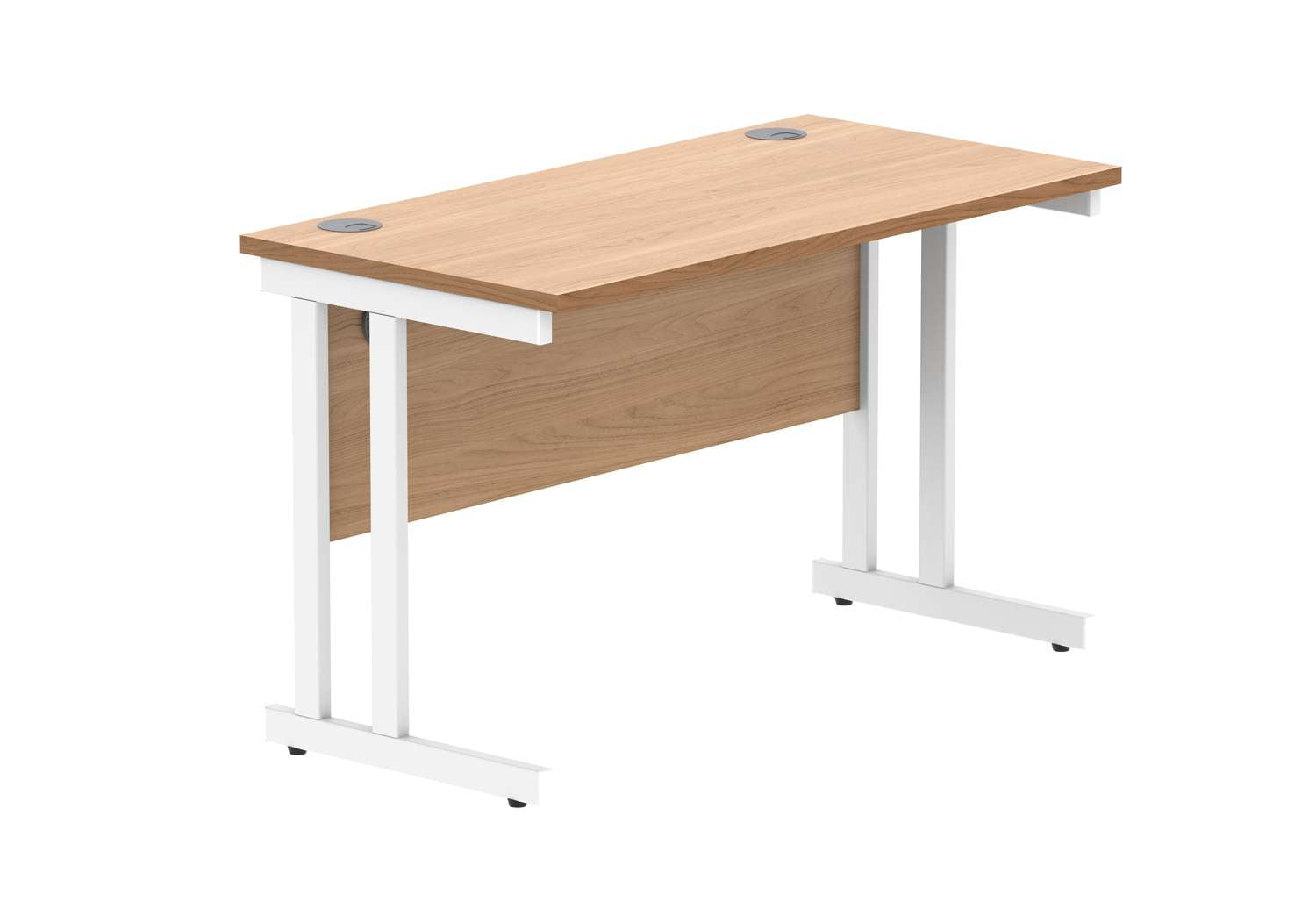 Office Rectangular Desk With Steel Double Upright Cantilever Frame (FSC)