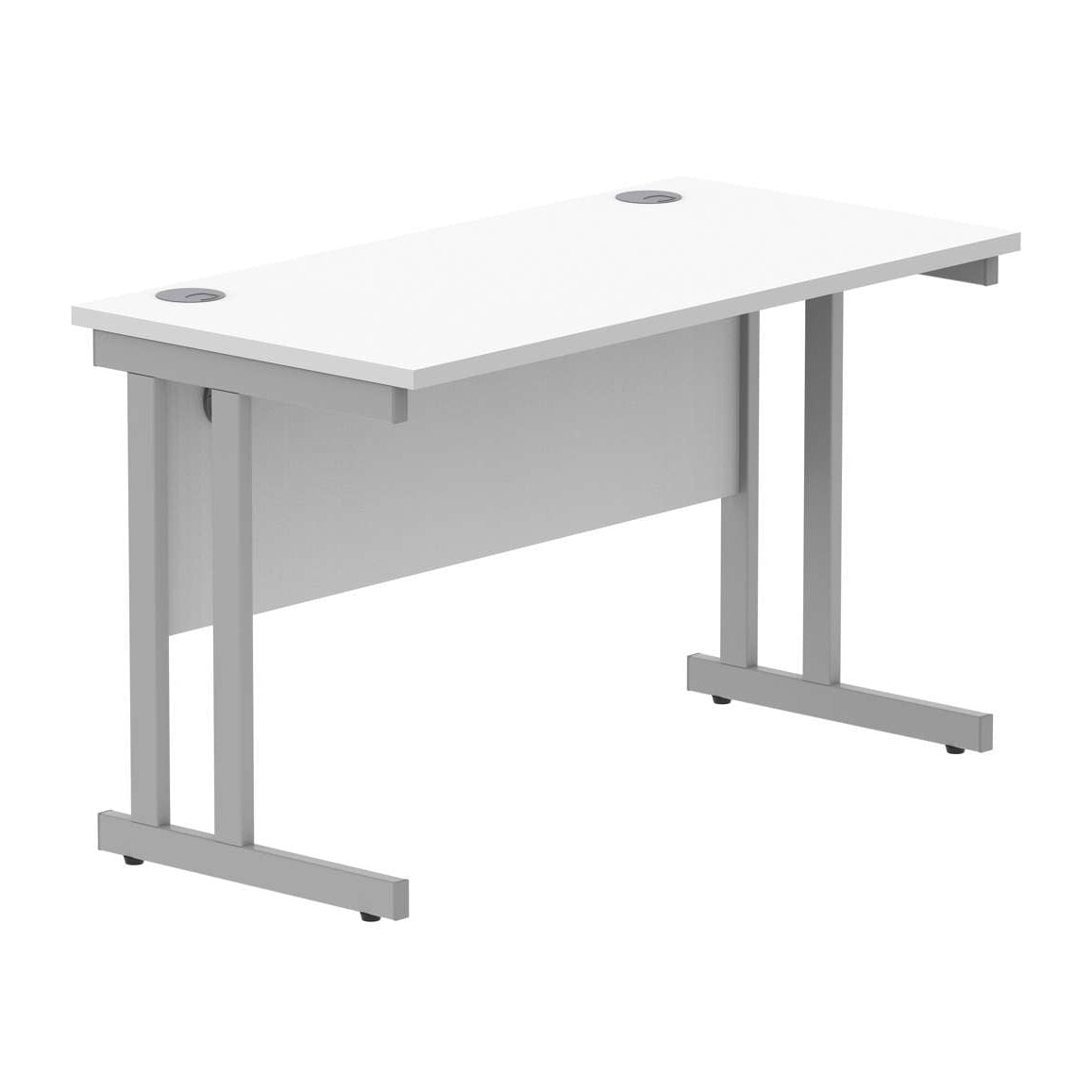 Office Rectangular Desk With Steel Double Upright Cantilever Frame (FSC)