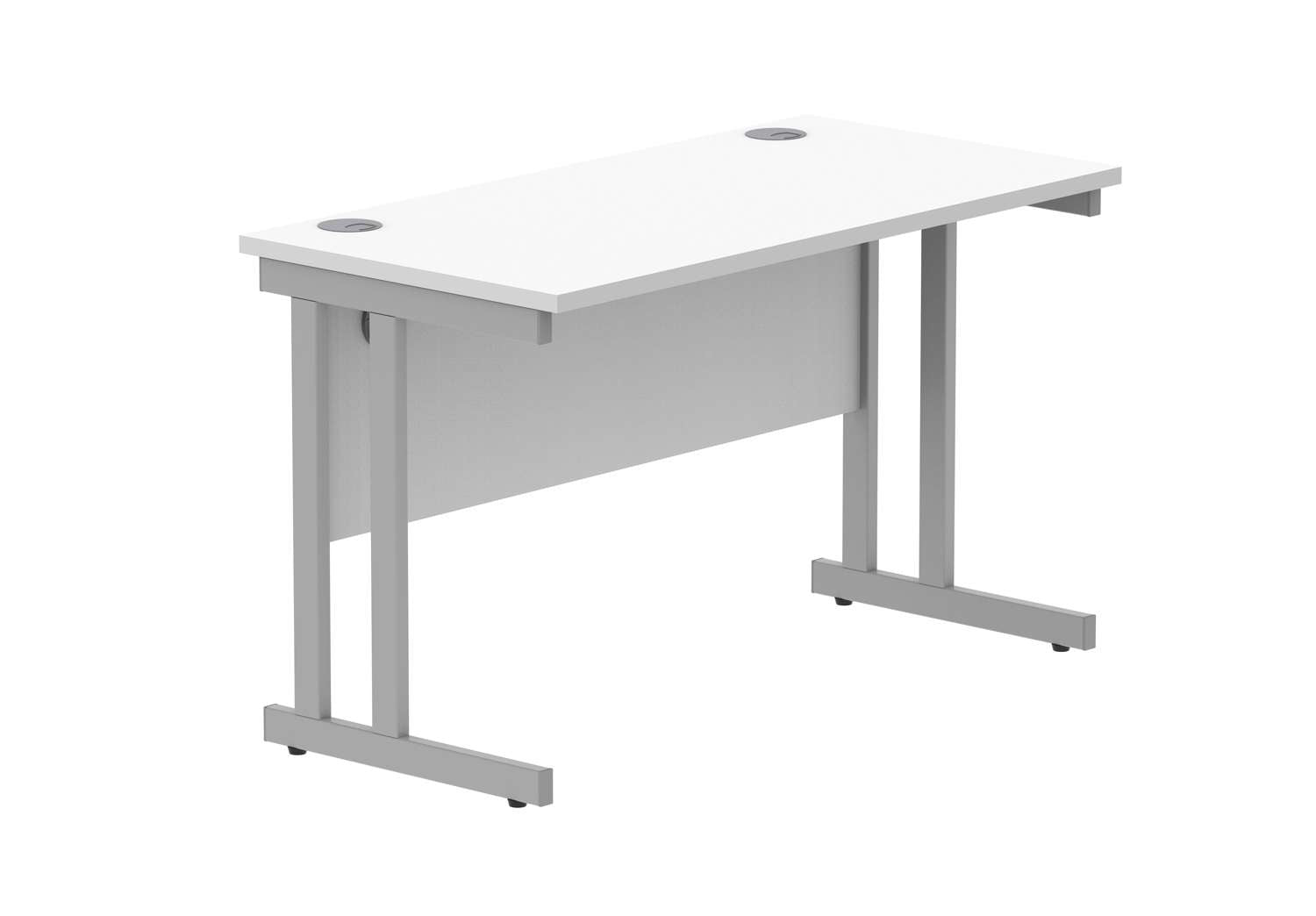 Office Rectangular Desk With Steel Double Upright Cantilever Frame (FSC)