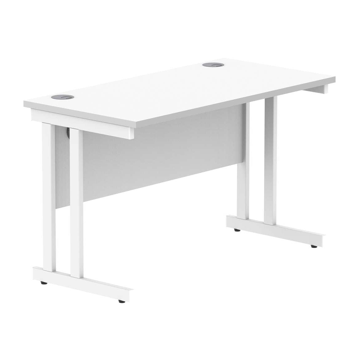 Office Rectangular Desk With Steel Double Upright Cantilever Frame (FSC)