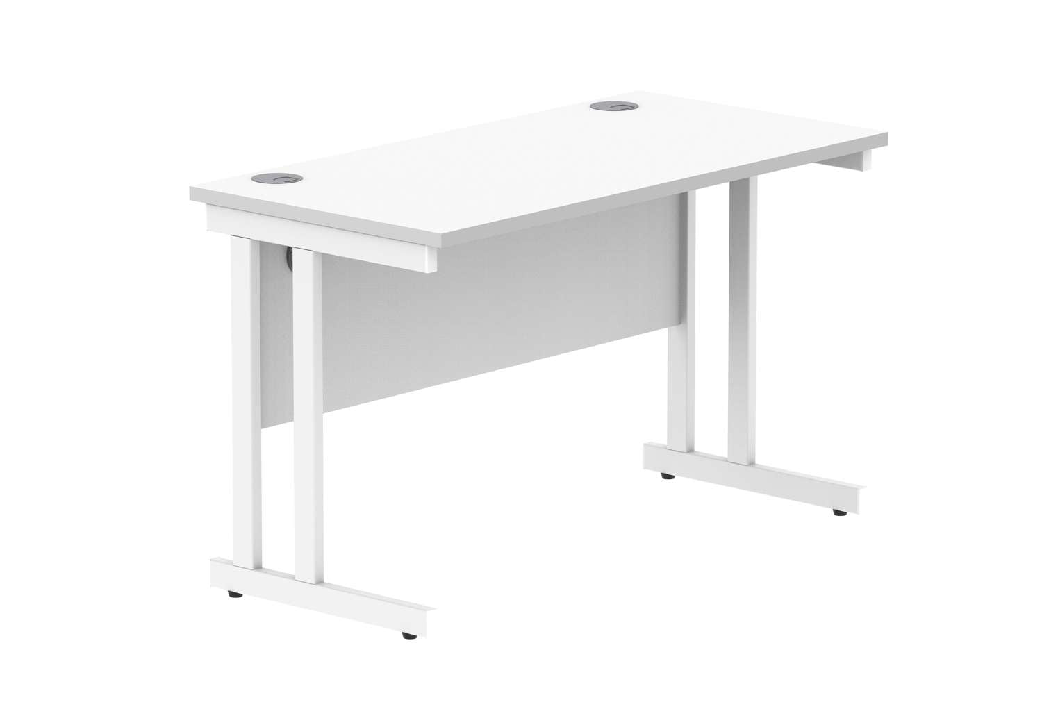 Office Rectangular Desk With Steel Double Upright Cantilever Frame (FSC)