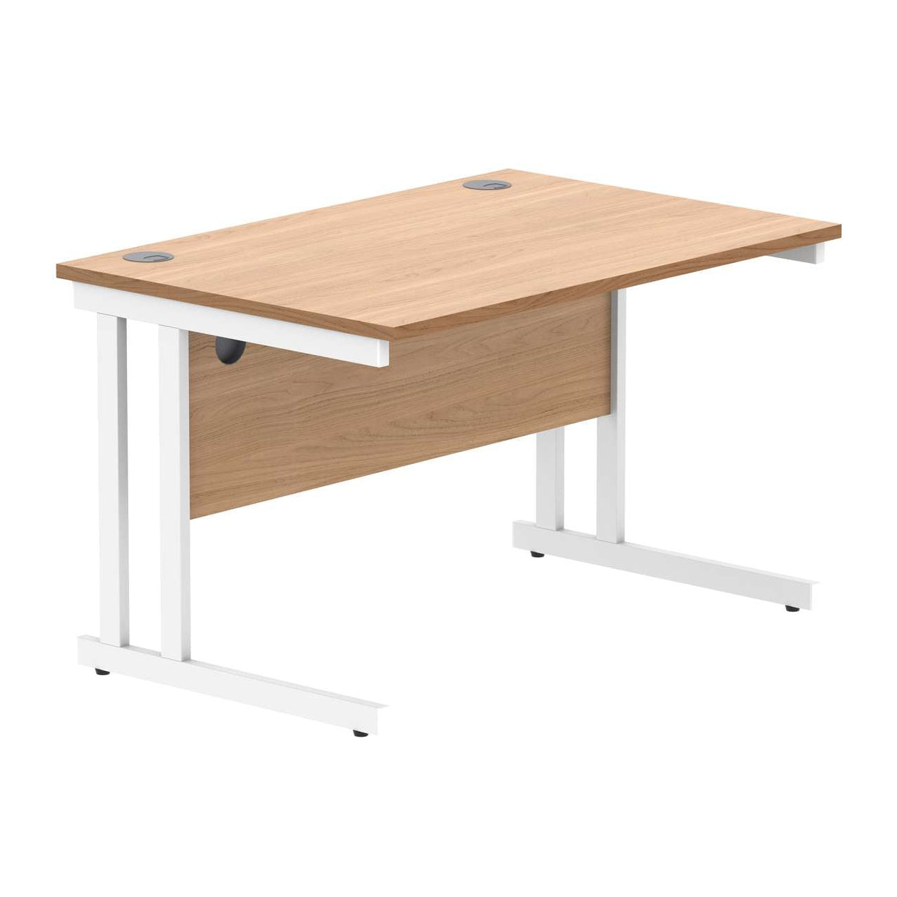 Office Rectangular Desk With Steel Double Upright Cantilever Frame (FSC)