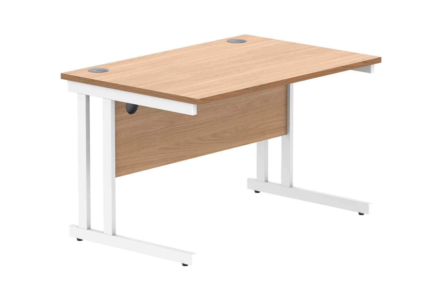 Office Rectangular Desk With Steel Double Upright Cantilever Frame (FSC)