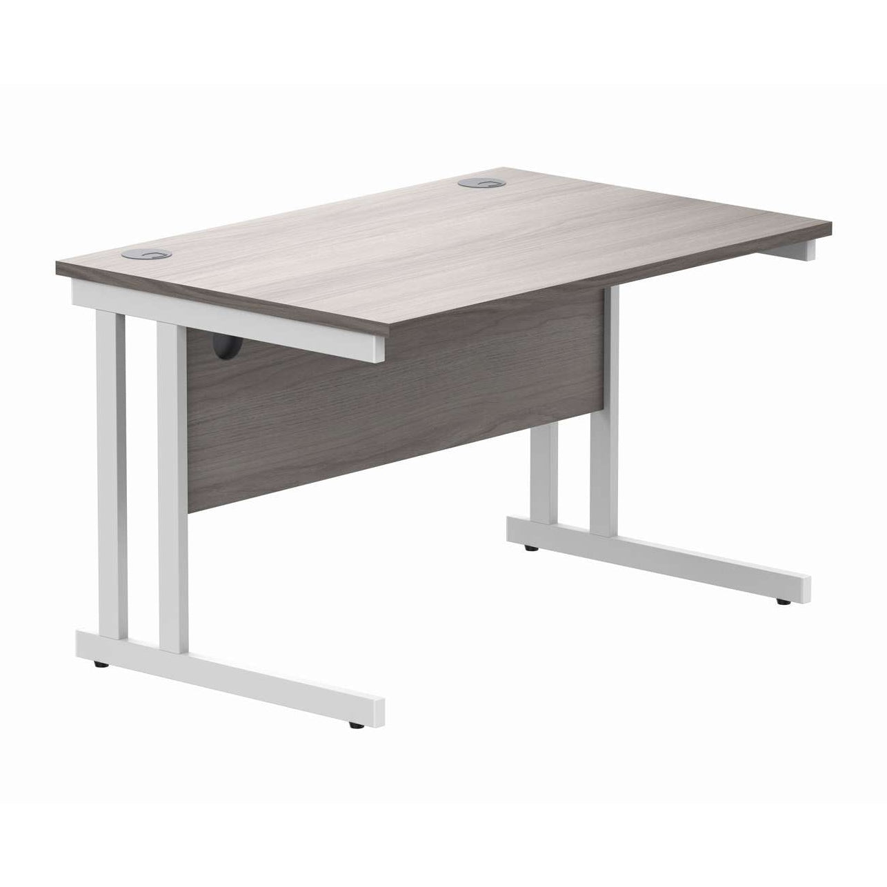 Office Rectangular Desk With Steel Double Upright Cantilever Frame (FSC)