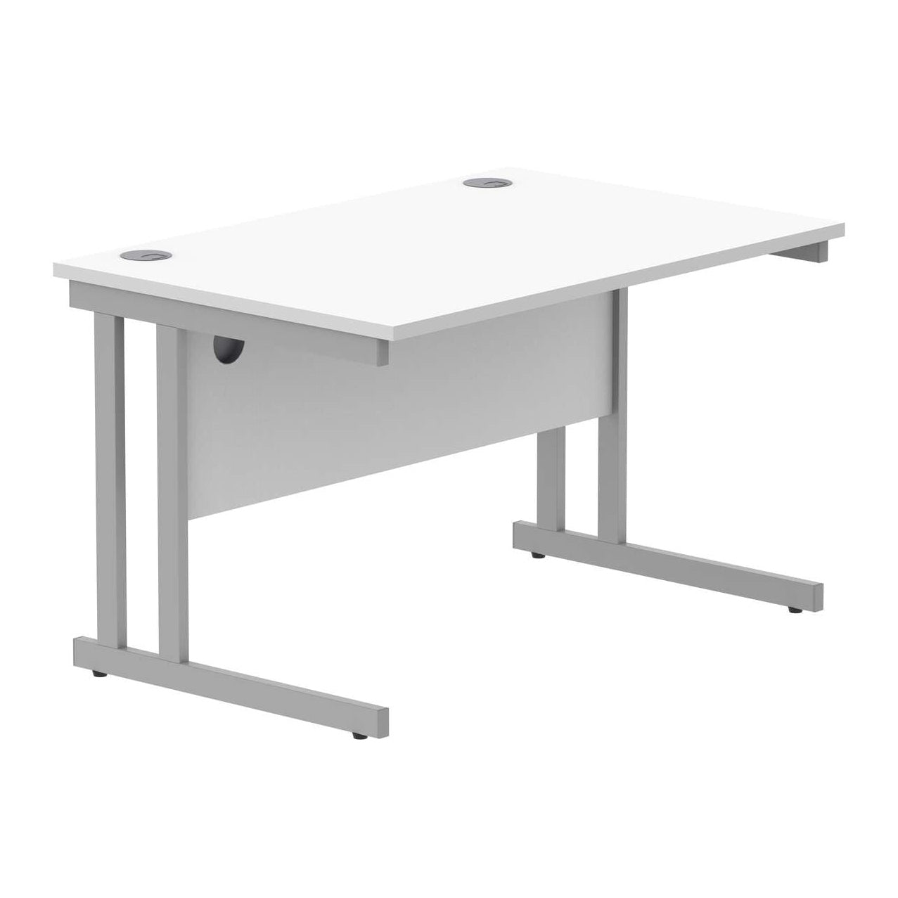 Office Rectangular Desk With Steel Double Upright Cantilever Frame (FSC)