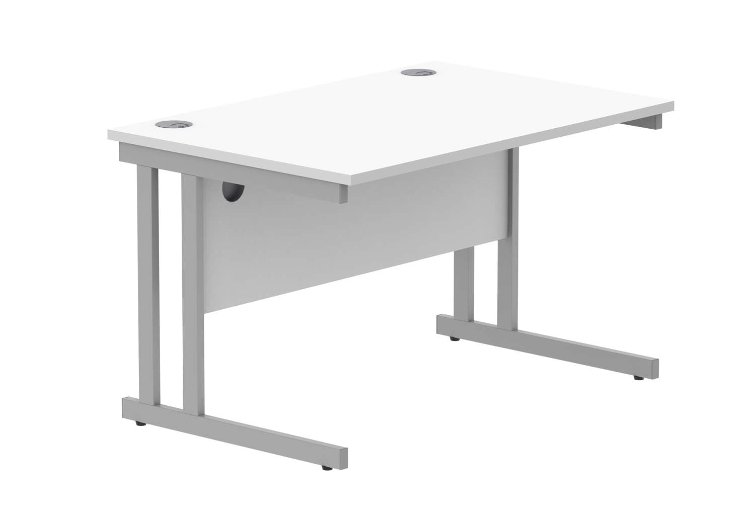 Office Rectangular Desk With Steel Double Upright Cantilever Frame (FSC)