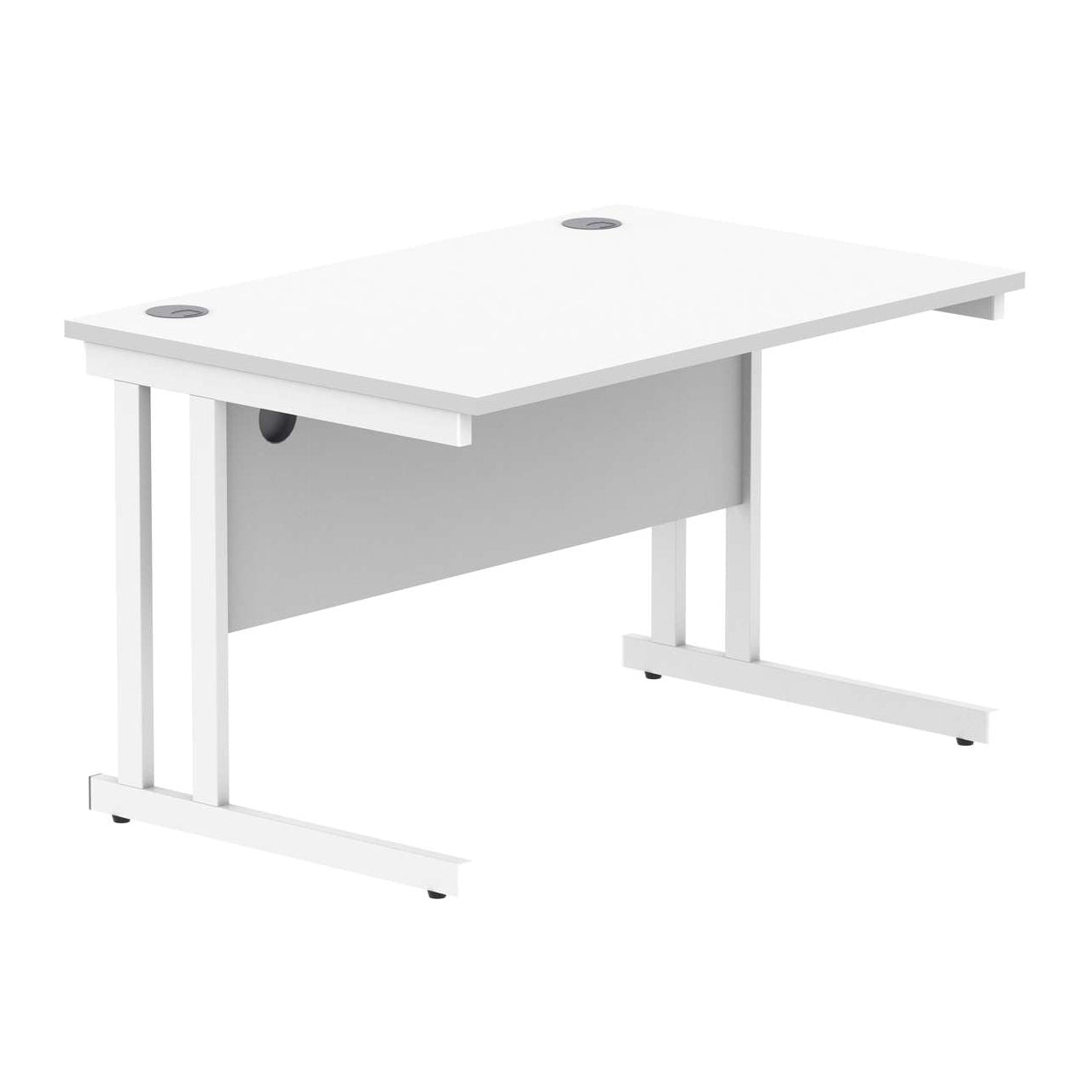 Office Rectangular Desk With Steel Double Upright Cantilever Frame (FSC)