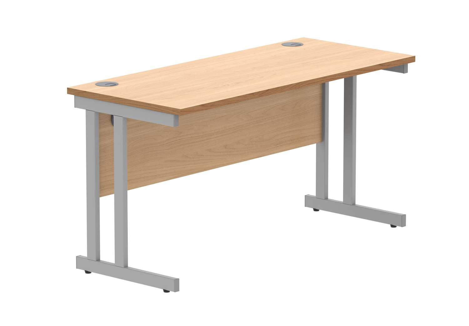 Office Rectangular Desk With Steel Double Upright Cantilever Frame (FSC)