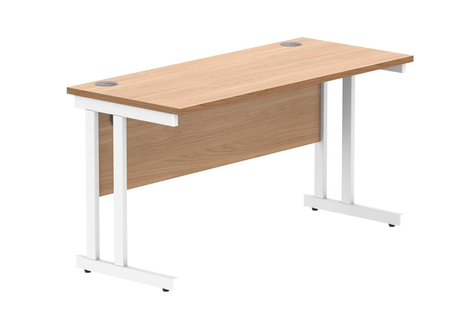 Office Rectangular Desk With Steel Double Upright Cantilever Frame (FSC)