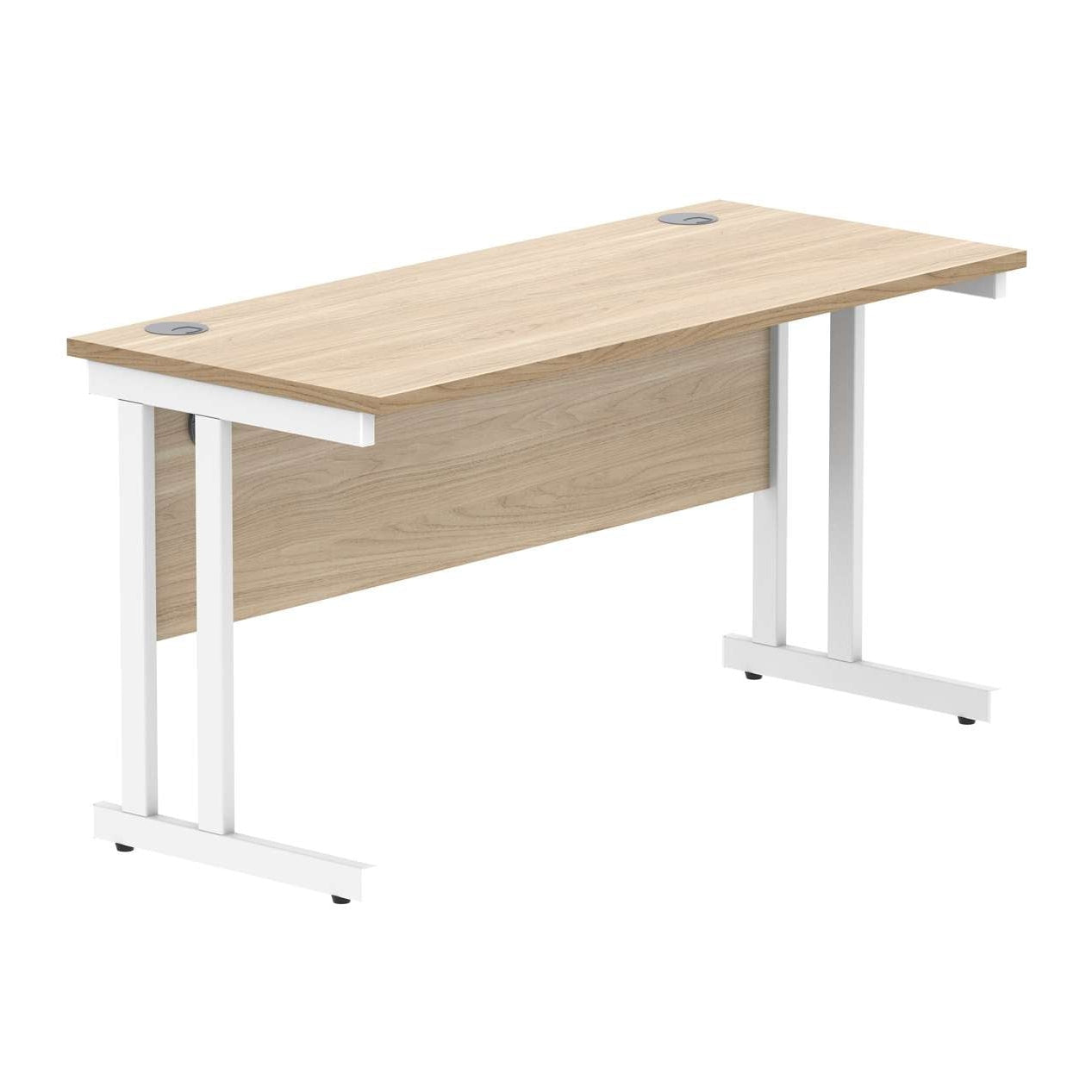 Office Rectangular Desk With Steel Double Upright Cantilever Frame (FSC)