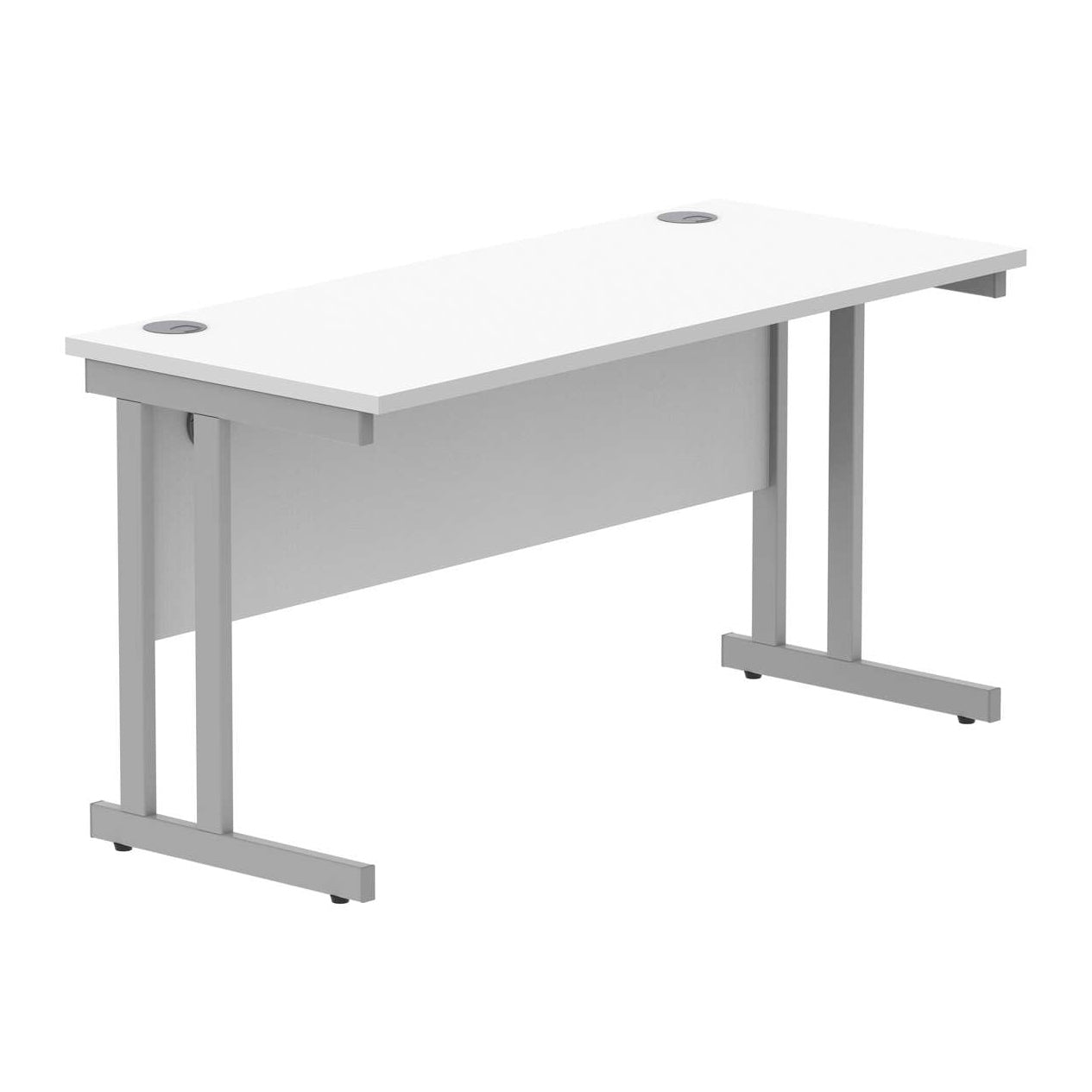 Office Rectangular Desk With Steel Double Upright Cantilever Frame (FSC)