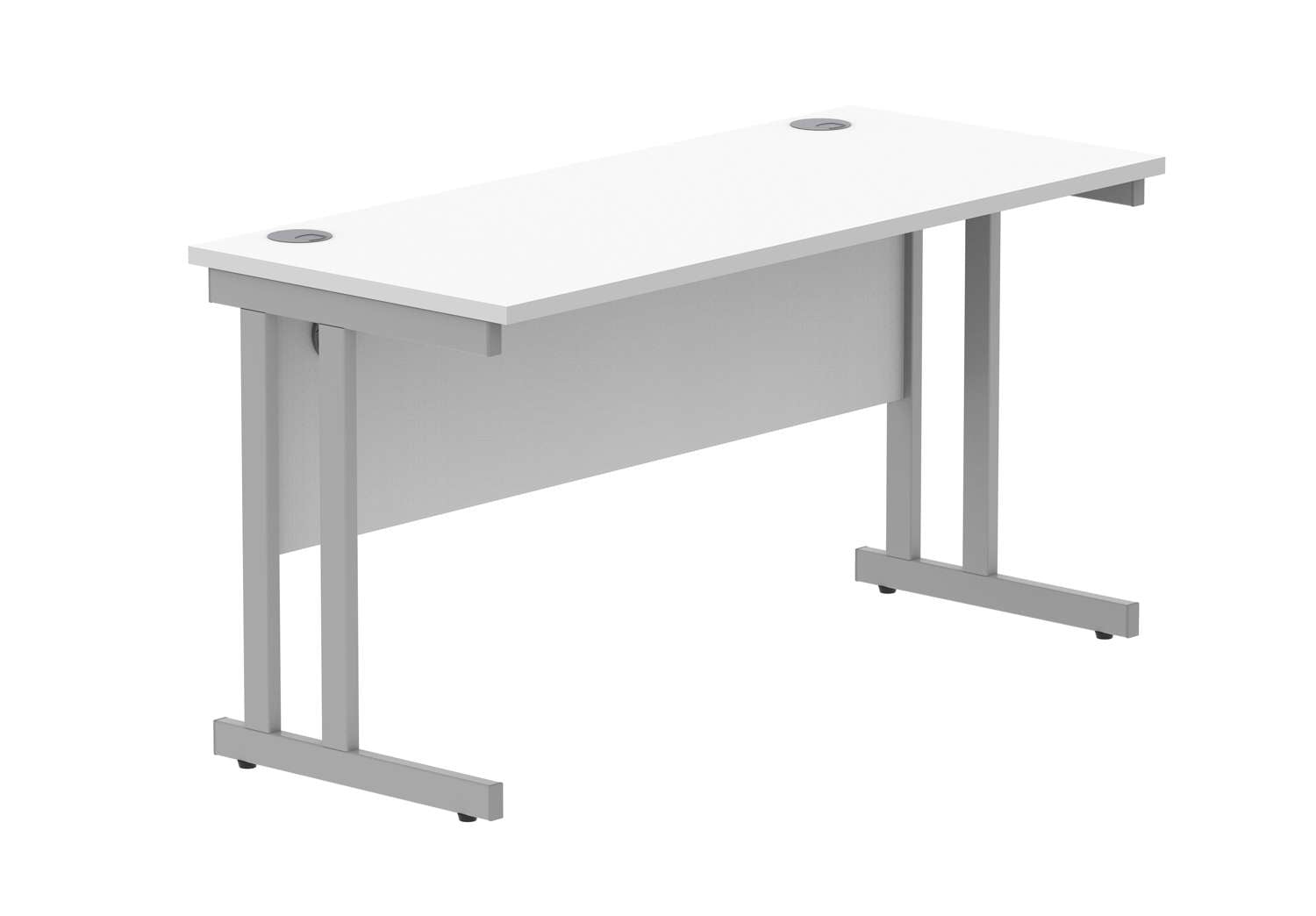 Office Rectangular Desk With Steel Double Upright Cantilever Frame (FSC)