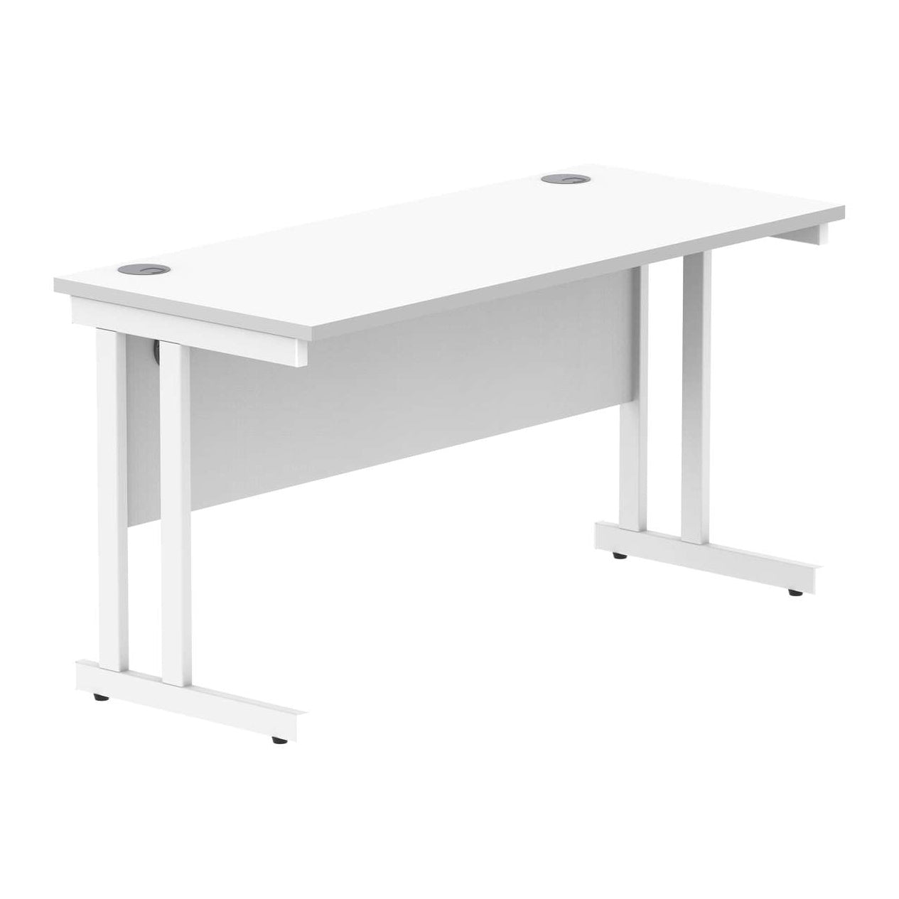 Office Rectangular Desk With Steel Double Upright Cantilever Frame (FSC)