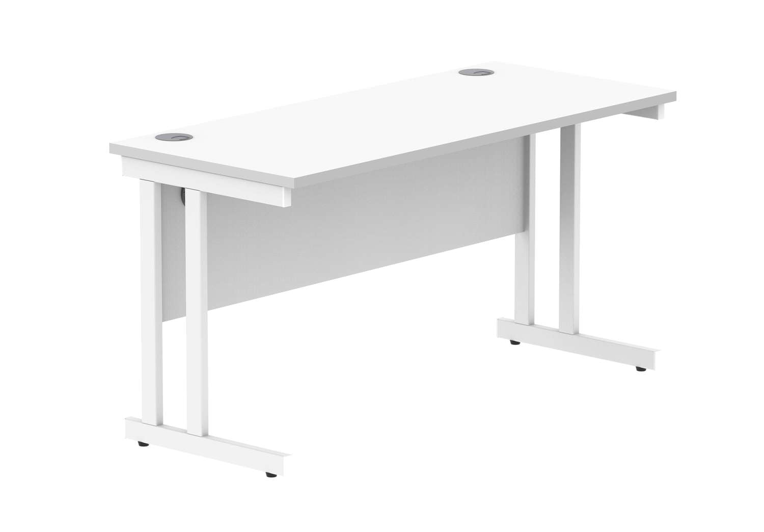 Office Rectangular Desk With Steel Double Upright Cantilever Frame (FSC)