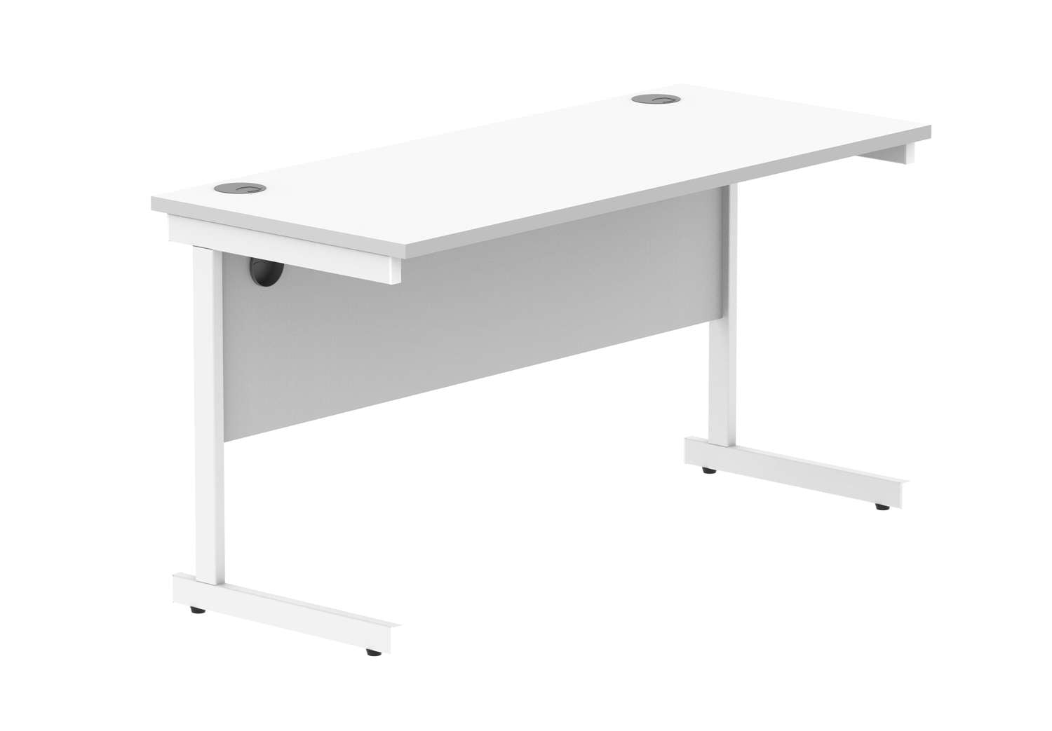 Office Rectangular Desk With Steel Single Upright Cantilever Frame (FSC)