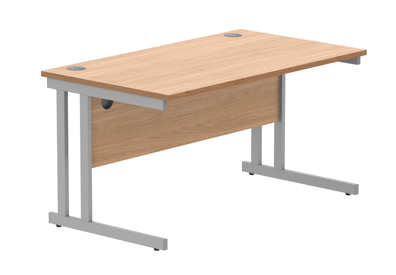 Office Rectangular Desk With Steel Double Upright Cantilever Frame (FSC)