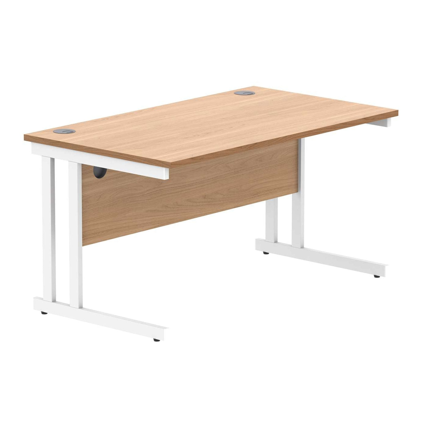 Office Rectangular Desk With Steel Double Upright Cantilever Frame (FSC)