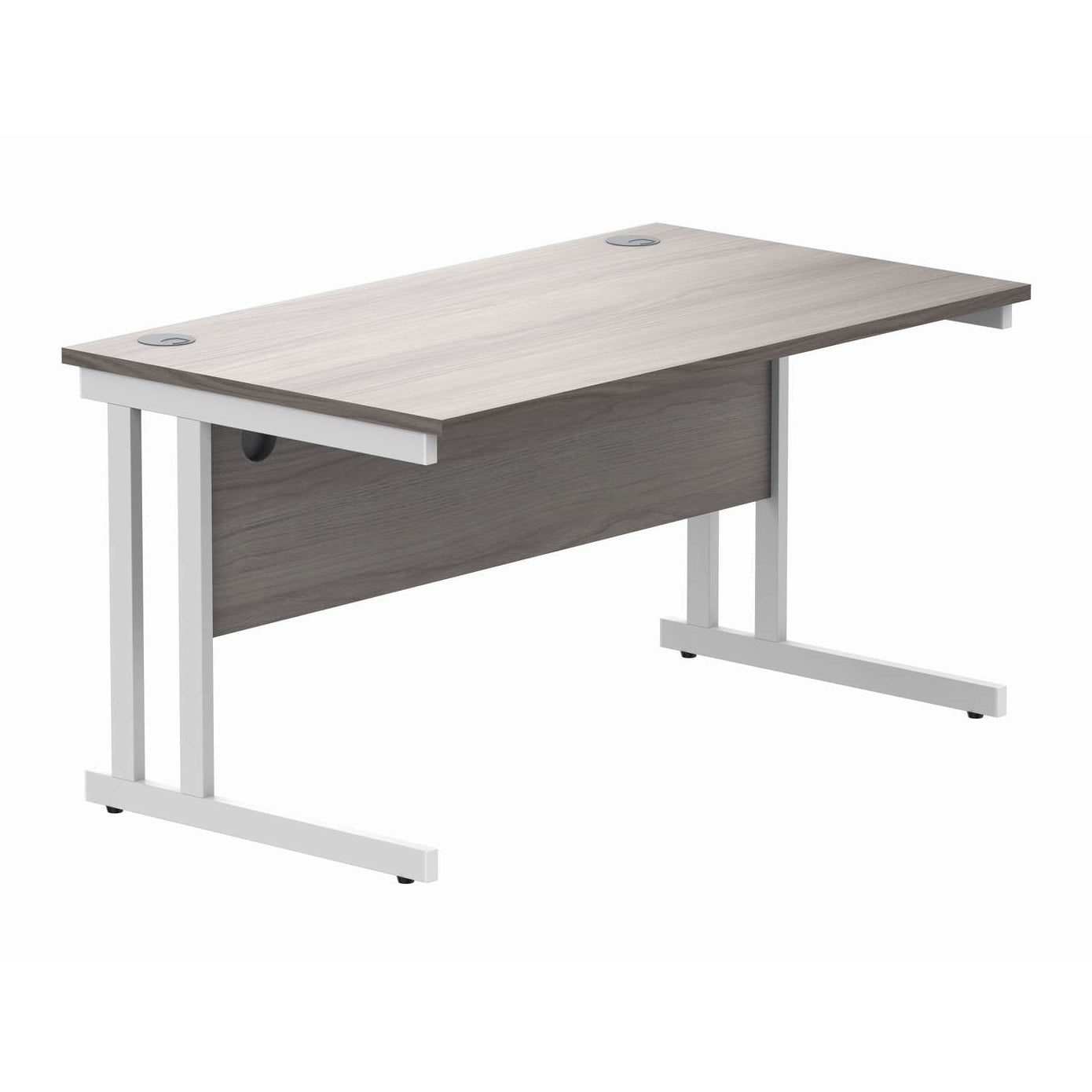 Office Rectangular Desk With Steel Double Upright Cantilever Frame (FSC)