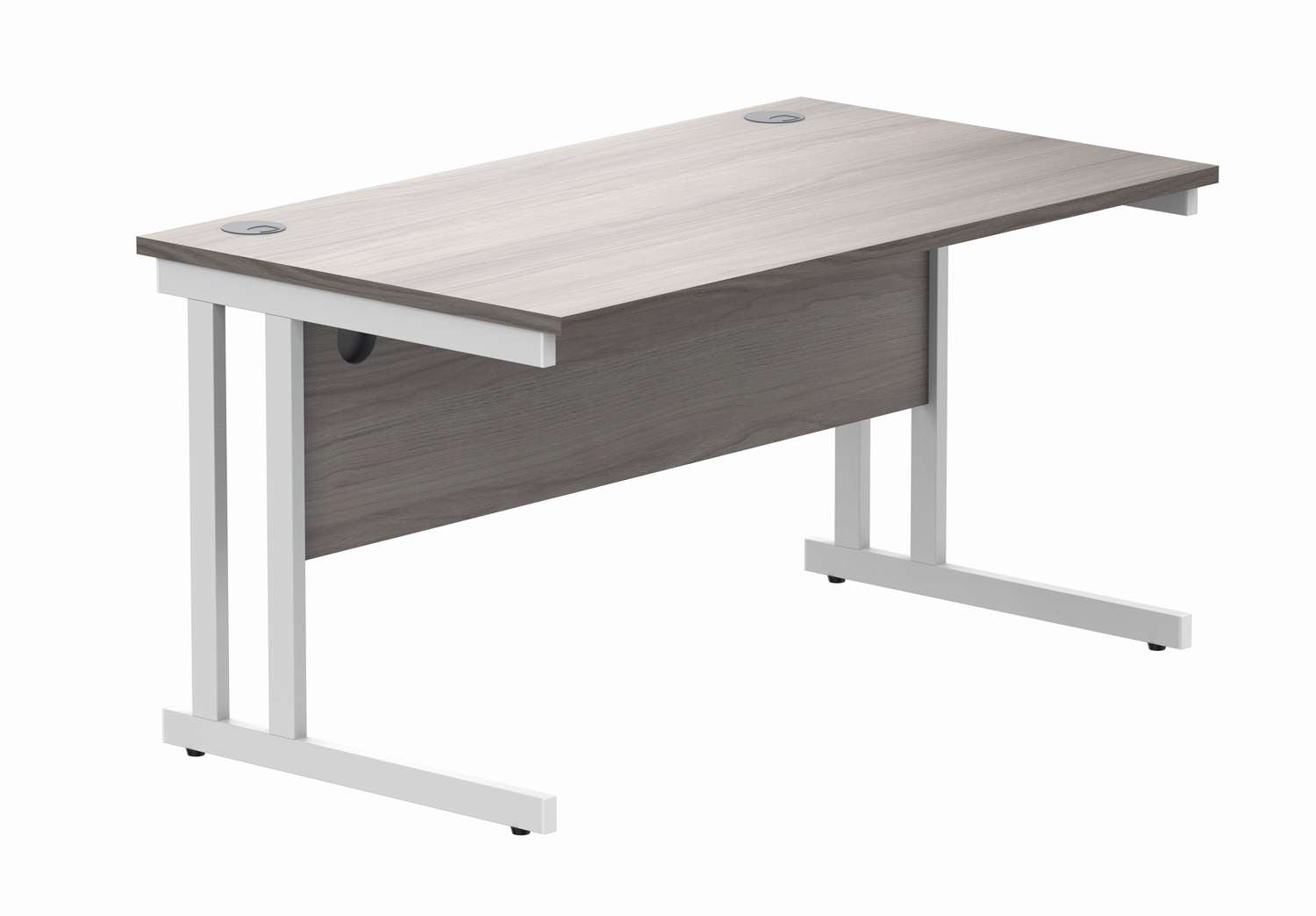 Office Rectangular Desk With Steel Double Upright Cantilever Frame (FSC)