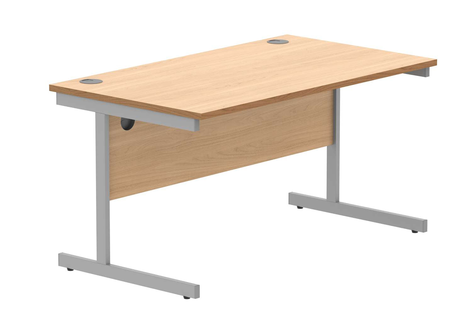 Office Rectangular Desk With Steel Single Upright Cantilever Frame (FSC)