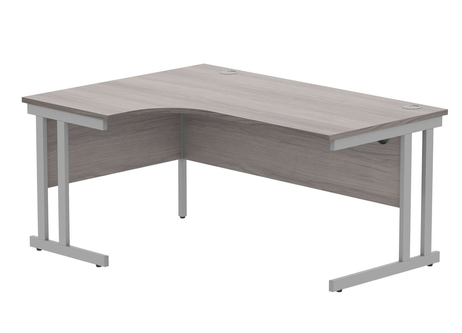 Office Left Hand Corner Desk With Steel Double Upright Cantilever Frame (FSC)