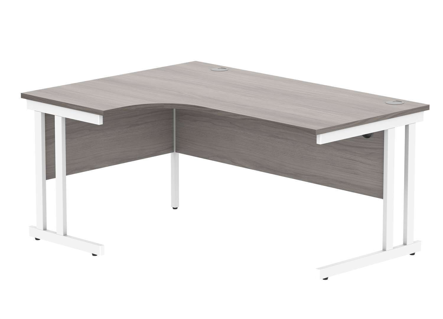 Office Left Hand Corner Desk With Steel Double Upright Cantilever Frame (FSC)