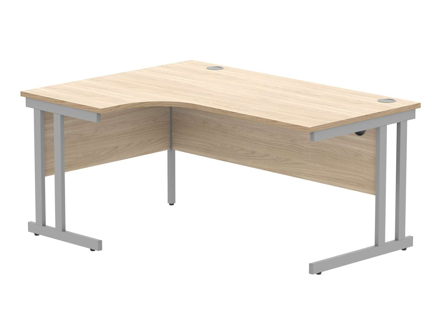 Office Left Hand Corner Desk With Steel Double Upright Cantilever Frame (FSC)