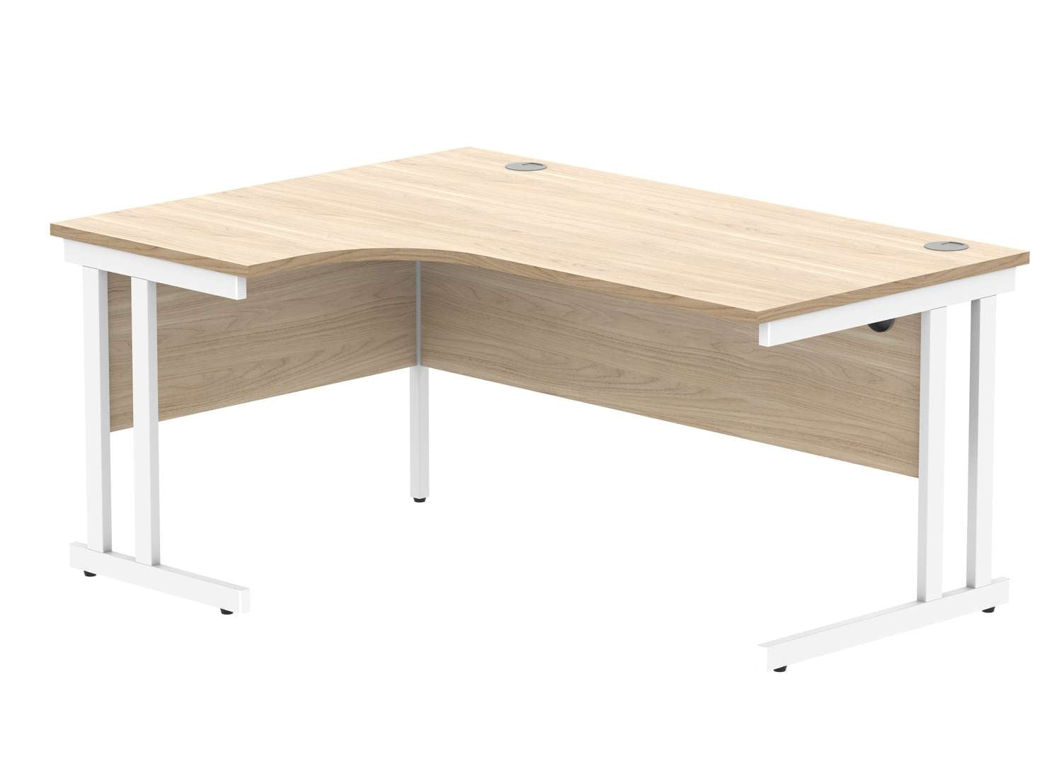 Office Left Hand Corner Desk With Steel Double Upright Cantilever Frame (FSC)