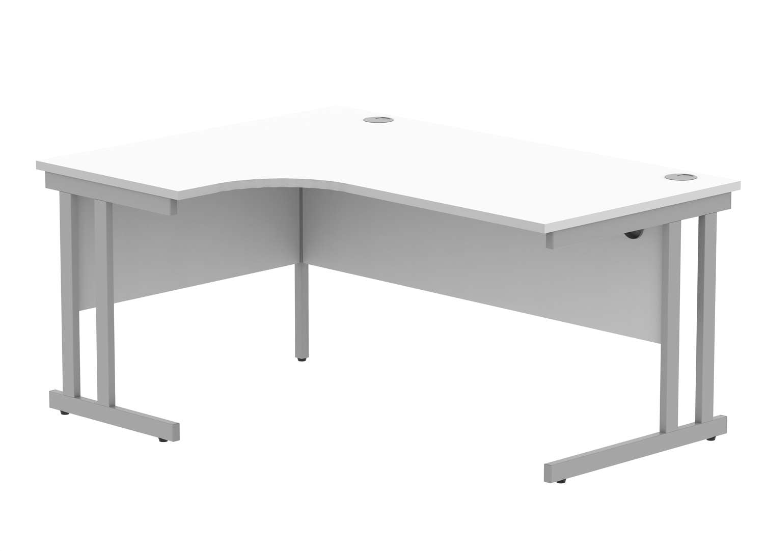 Office Left Hand Corner Desk With Steel Double Upright Cantilever Frame (FSC)