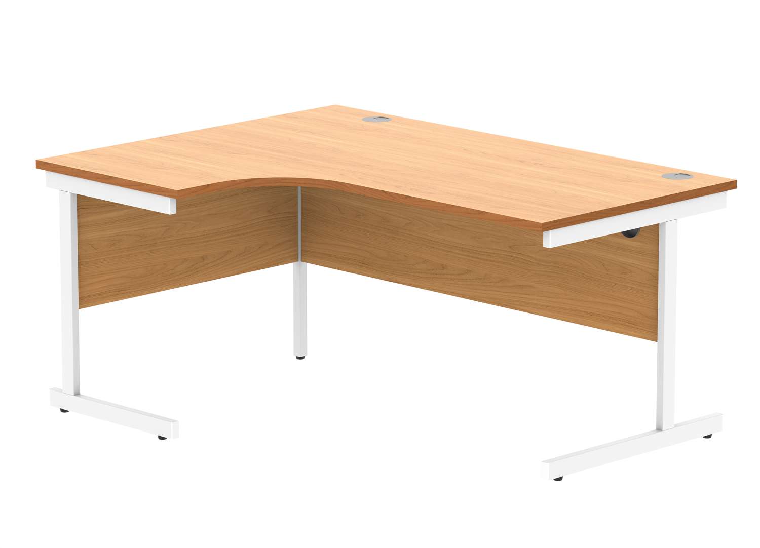 Office Left Hand Corner Desk With Steel Single Upright Cantilever Frame (FSC)