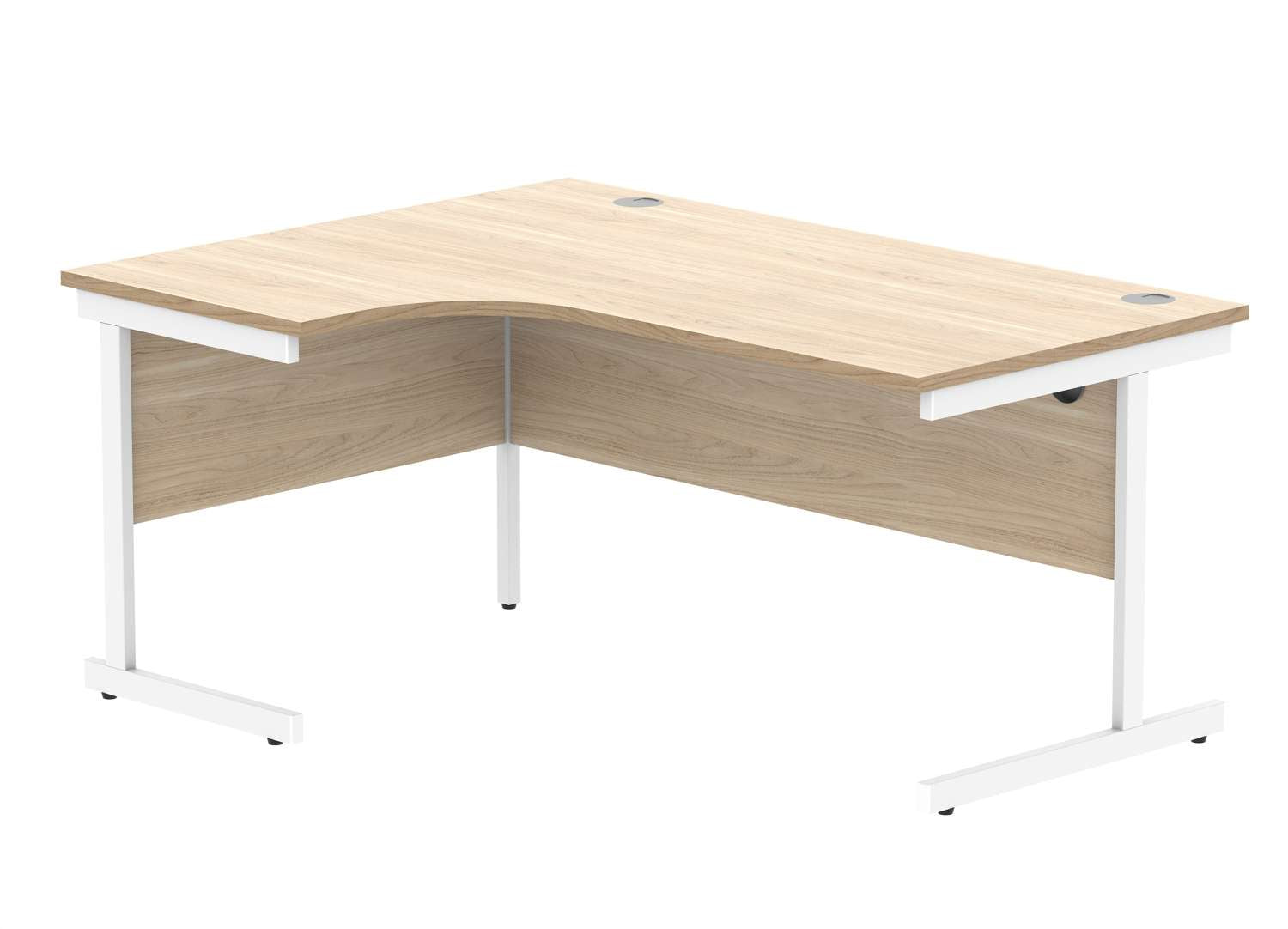 Office Left Hand Corner Desk With Steel Single Upright Cantilever Frame (FSC)