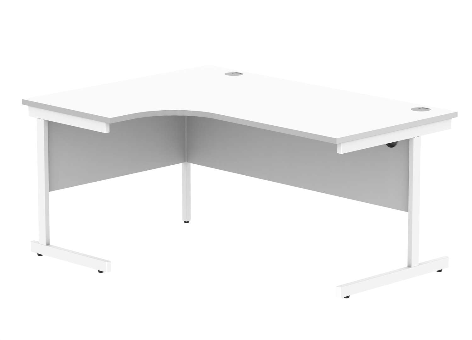 Office Left Hand Corner Desk With Steel Single Upright Cantilever Frame (FSC)