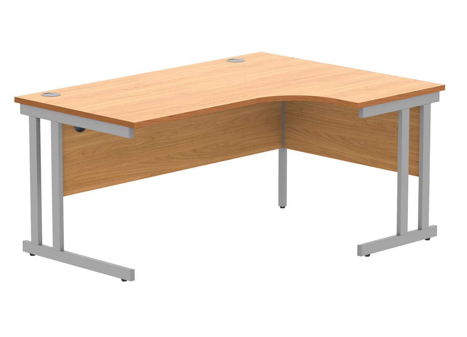 Office Right Hand Corner Desk With Steel Double Upright Cantilever Frame (FSC)