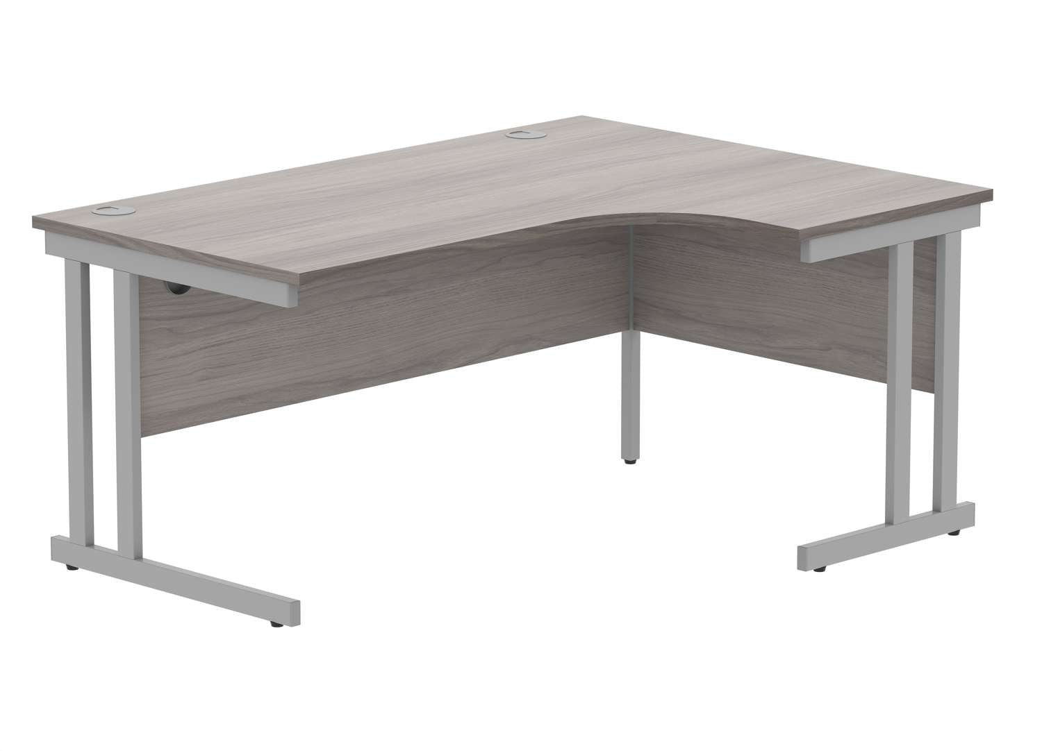 Office Right Hand Corner Desk With Steel Double Upright Cantilever Frame (FSC)