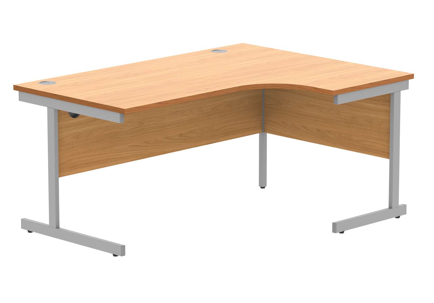 Office Right Hand Corner Desk With Steel Single Upright Cantilever Frame (FSC)