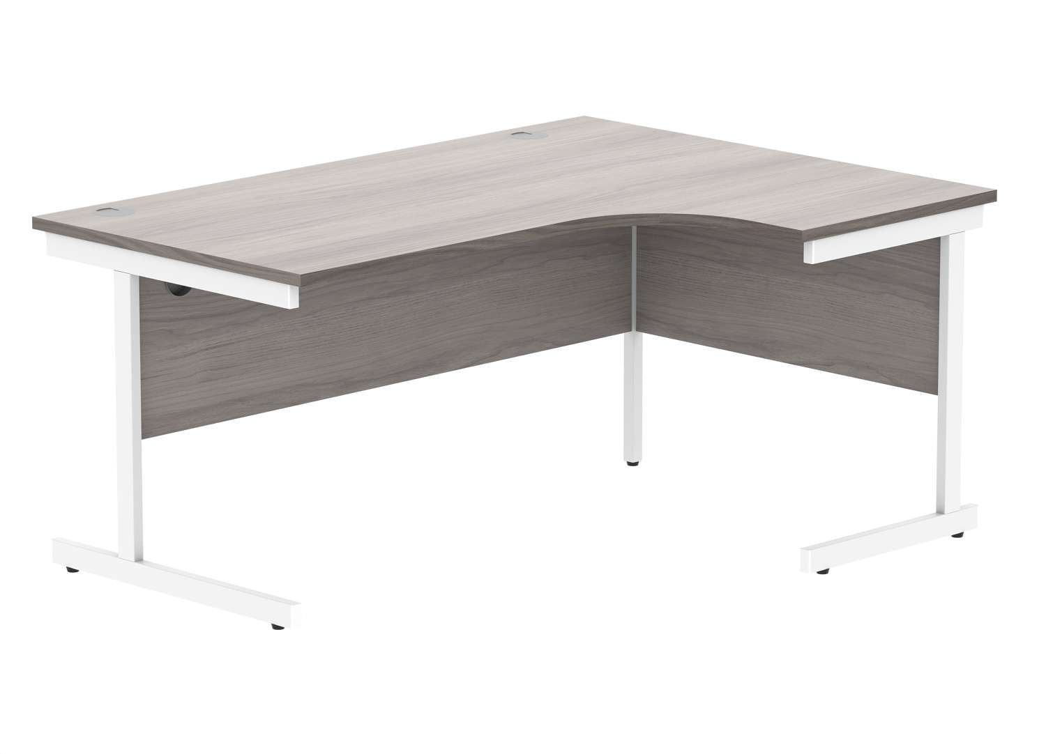 Office Right Hand Corner Desk With Steel Single Upright Cantilever Frame (FSC)