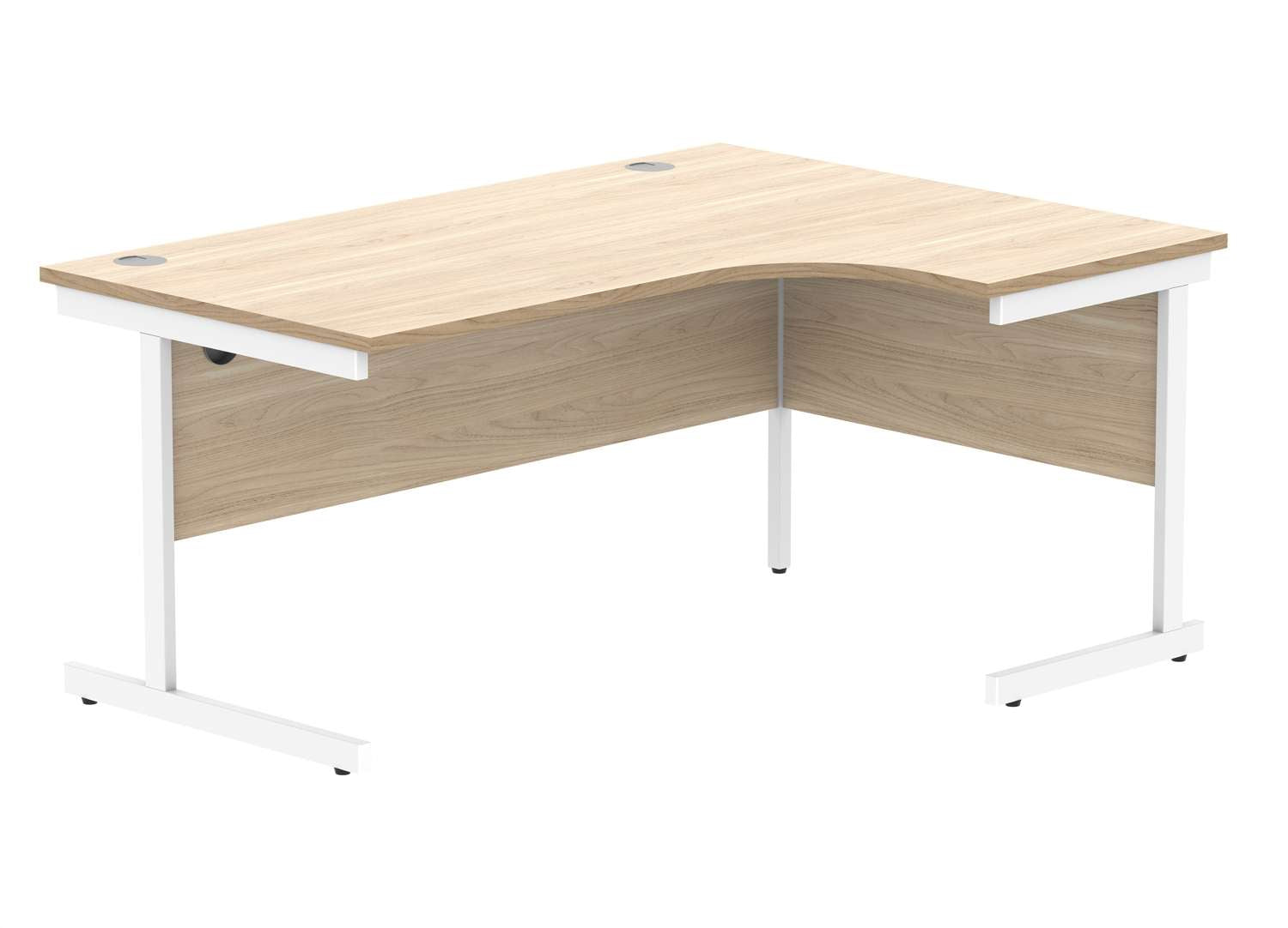 Office Right Hand Corner Desk With Steel Single Upright Cantilever Frame (FSC)