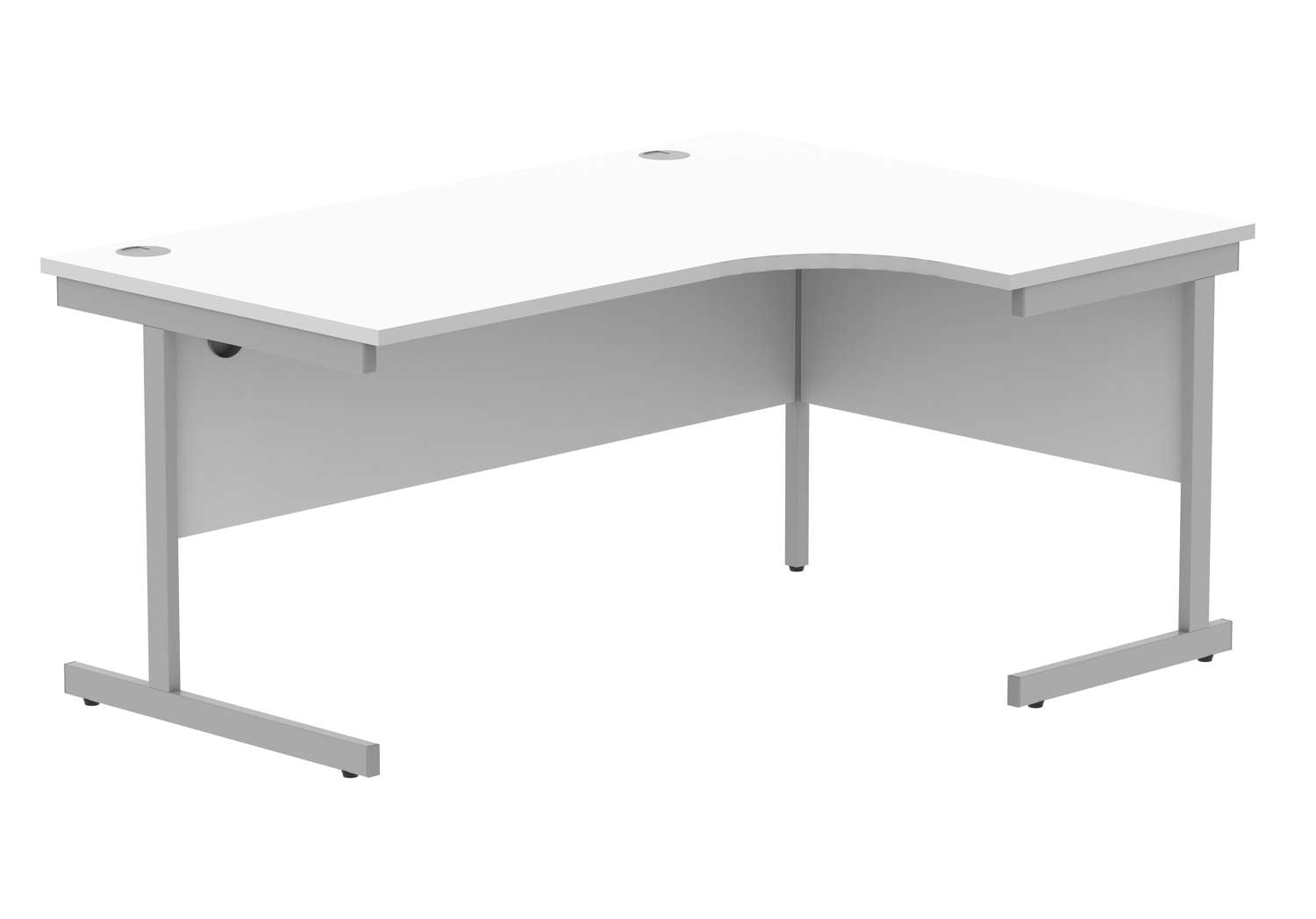 Office Right Hand Corner Desk With Steel Single Upright Cantilever Frame (FSC)