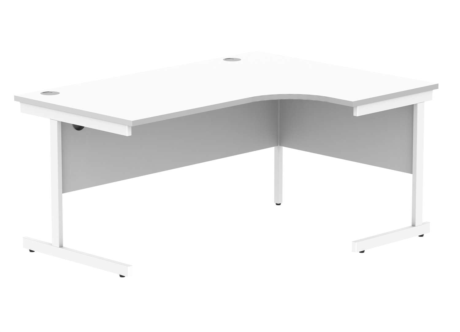 Office Right Hand Corner Desk With Steel Single Upright Cantilever Frame (FSC)